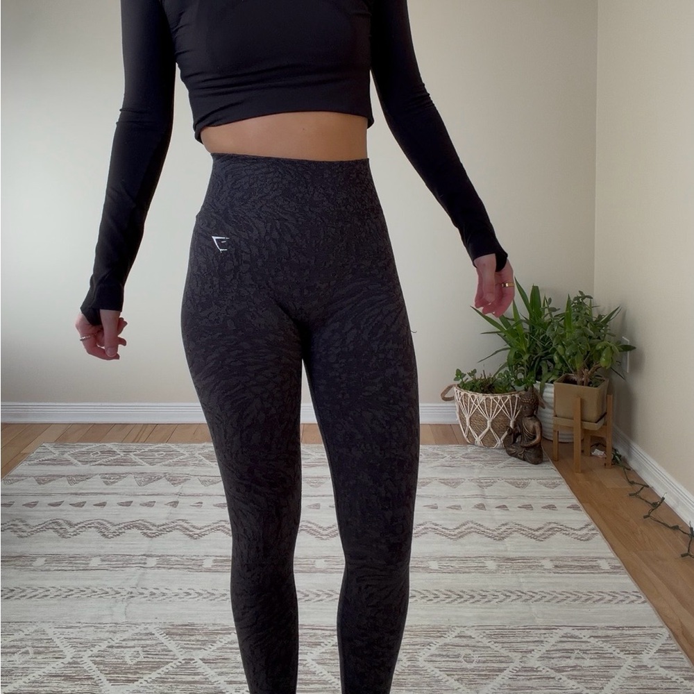 Gymshark Workout Textured High-Waist Leggings